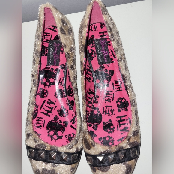 Abbey Dawn by Avril Lavigne MFP Leopard Ballerinas, VGUC, Size 37 - Picture 4 of 10